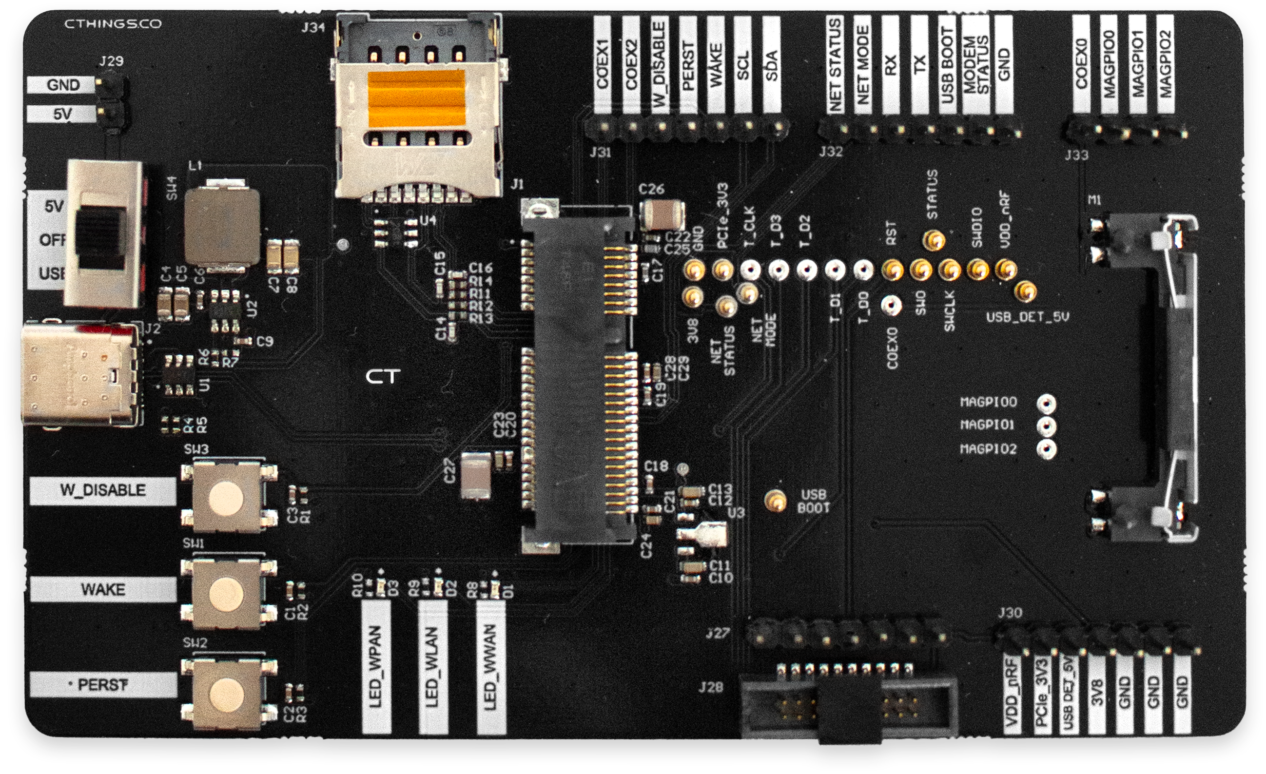 Edge IoT Connectivity Card LTE and nRF52840 mPCIe